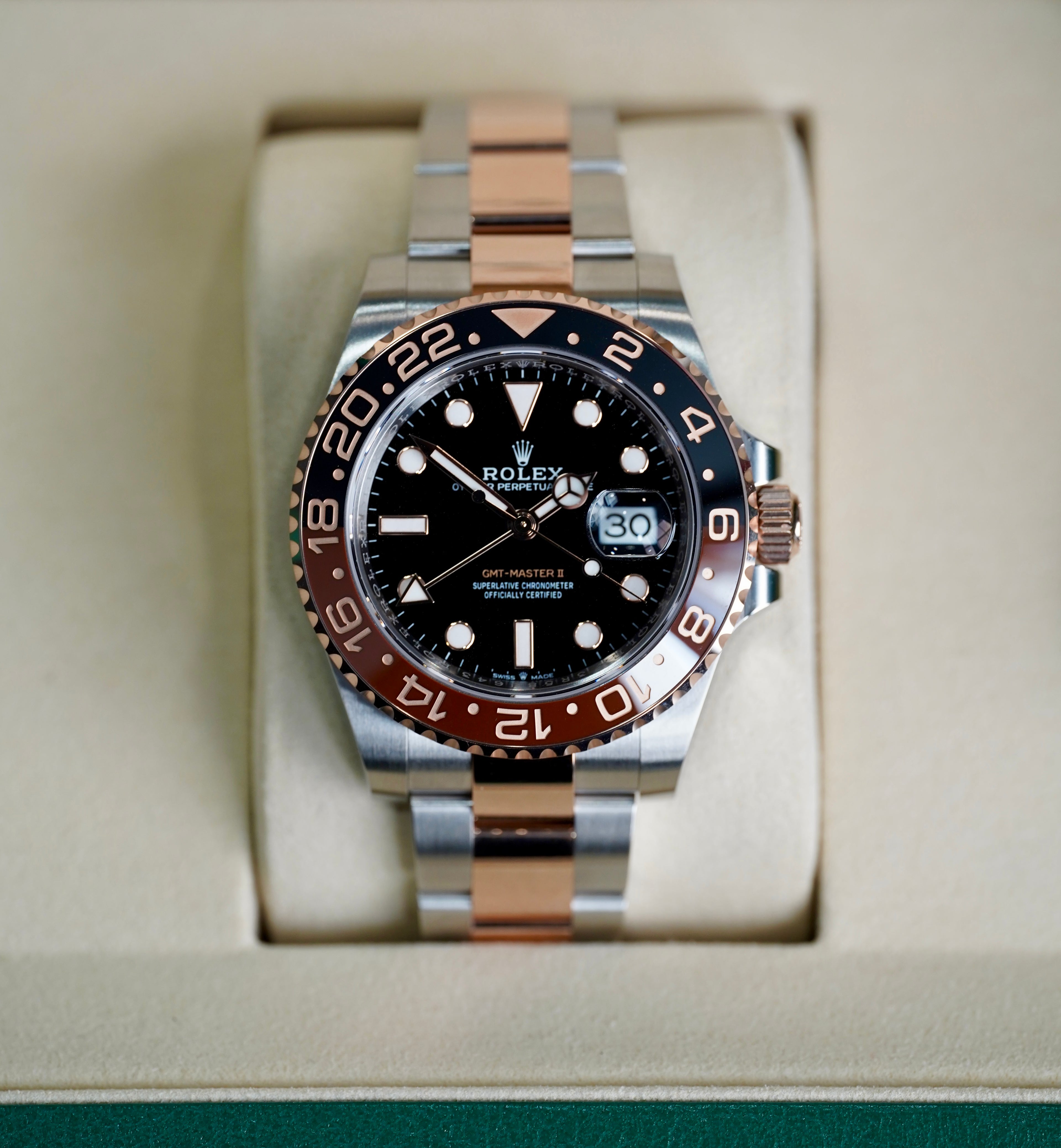 Rolex GMT-Master II "Root Beer" 126711CHNR Rose Gold and Stainless Steel