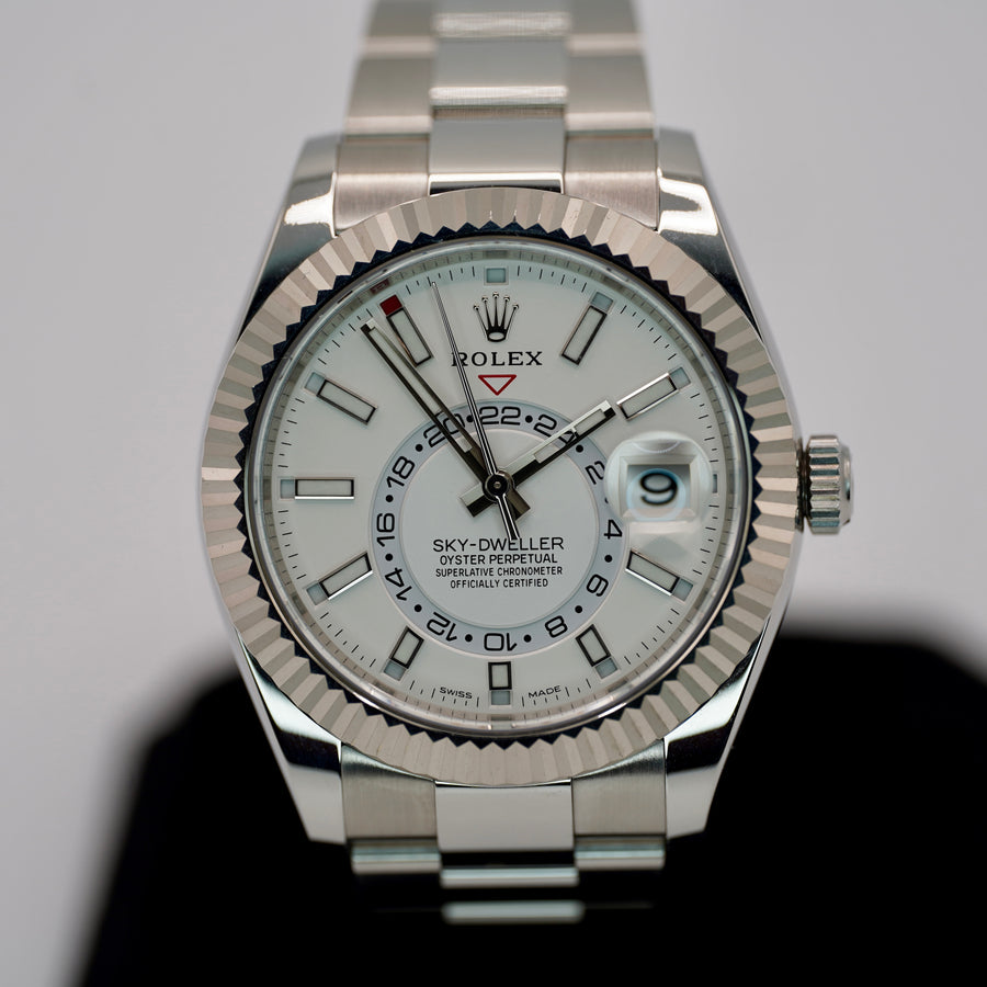 Rolex SkyDweller White Dial on Oyster 326934