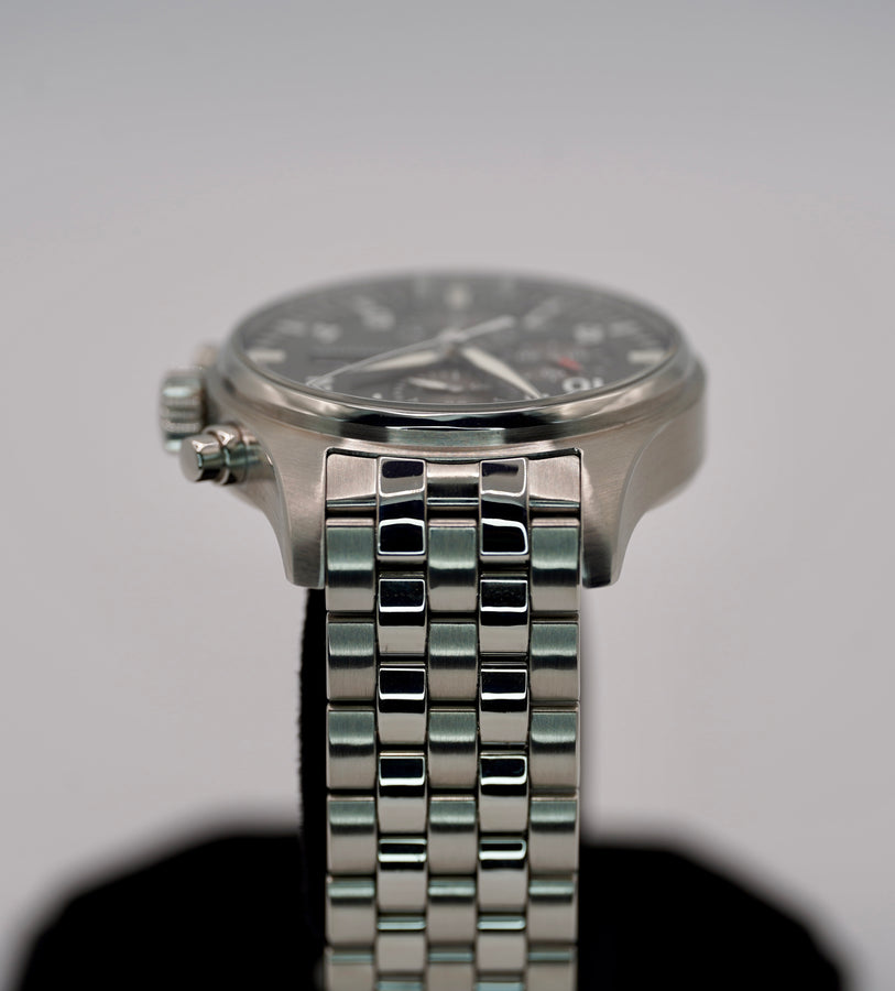 IWC Pilot Spitfire Chronograph Grey Dial Stainless Steel 43mm