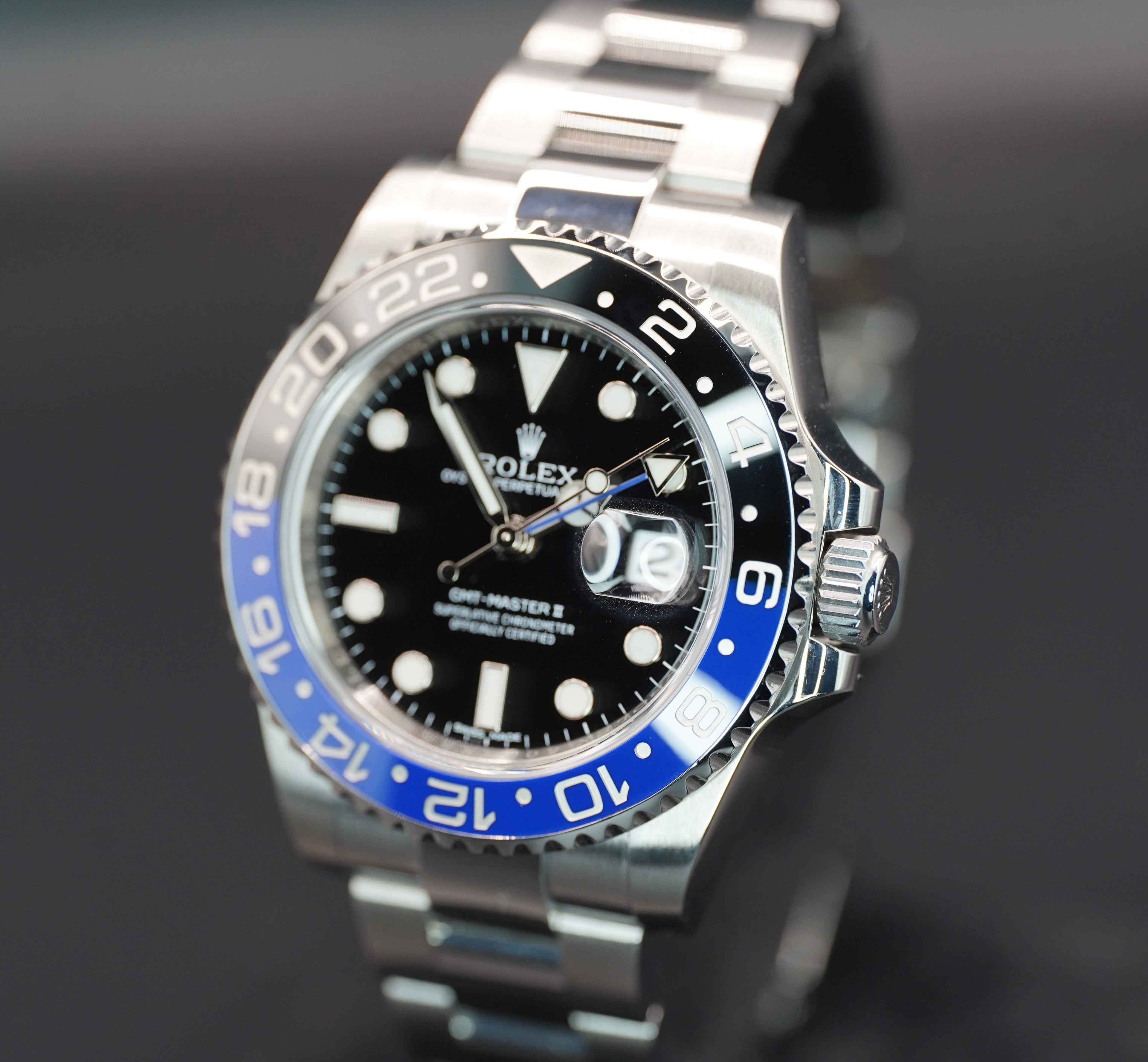 Rolex GMT-Master II 'Batman' Black Dial on Oyster 116710BLNR