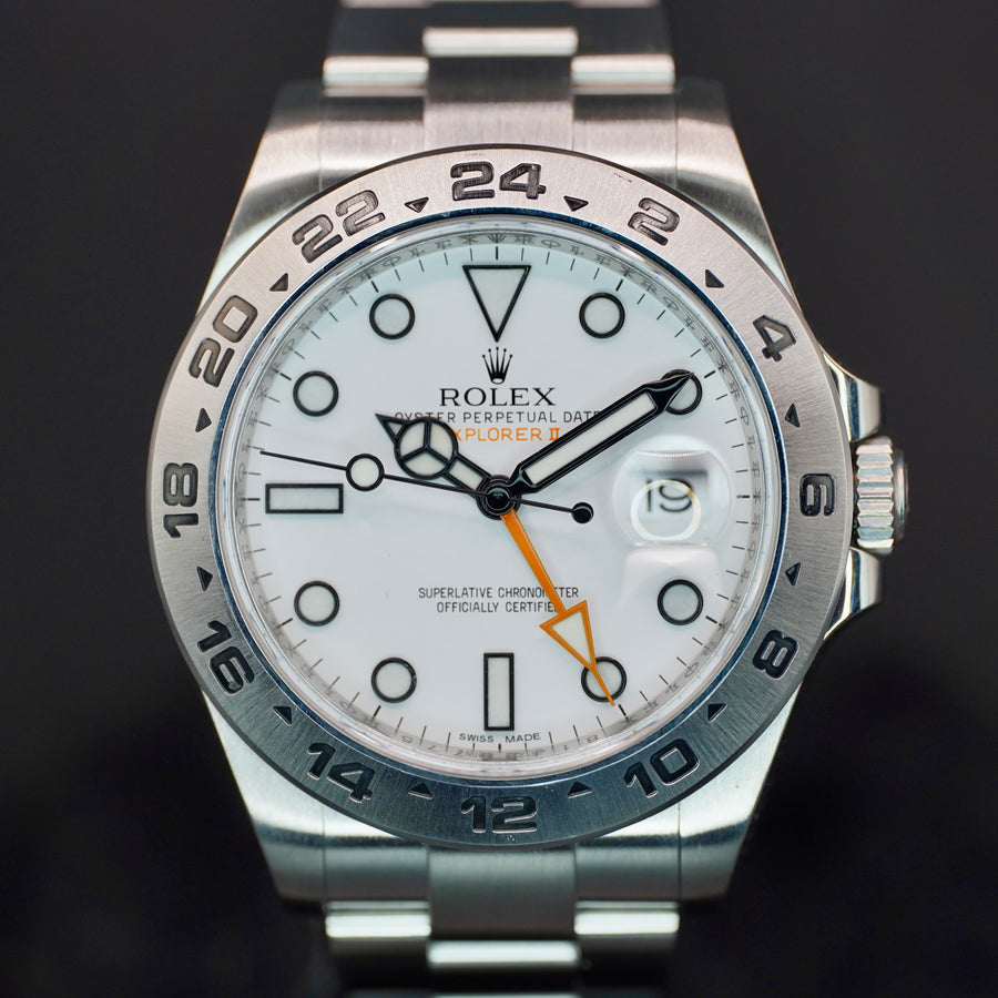 Rolex Explorer II White Dial on Oyster 216570