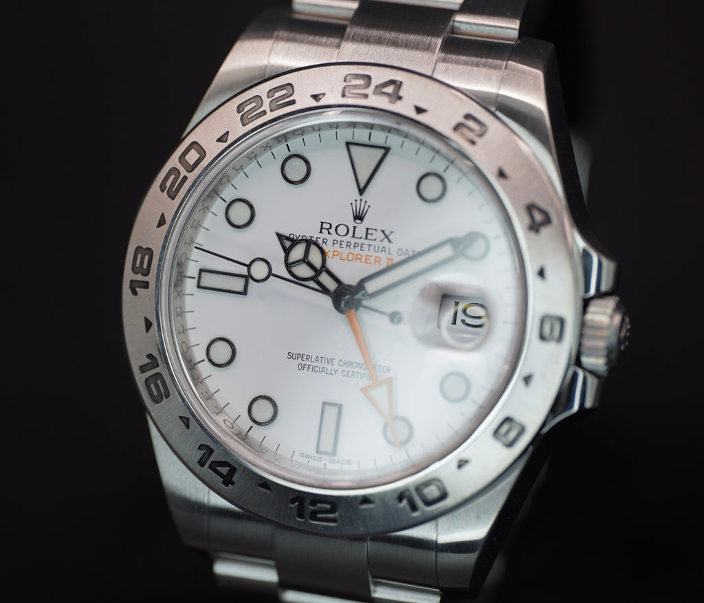Rolex Explorer II White Dial on Oyster 216570