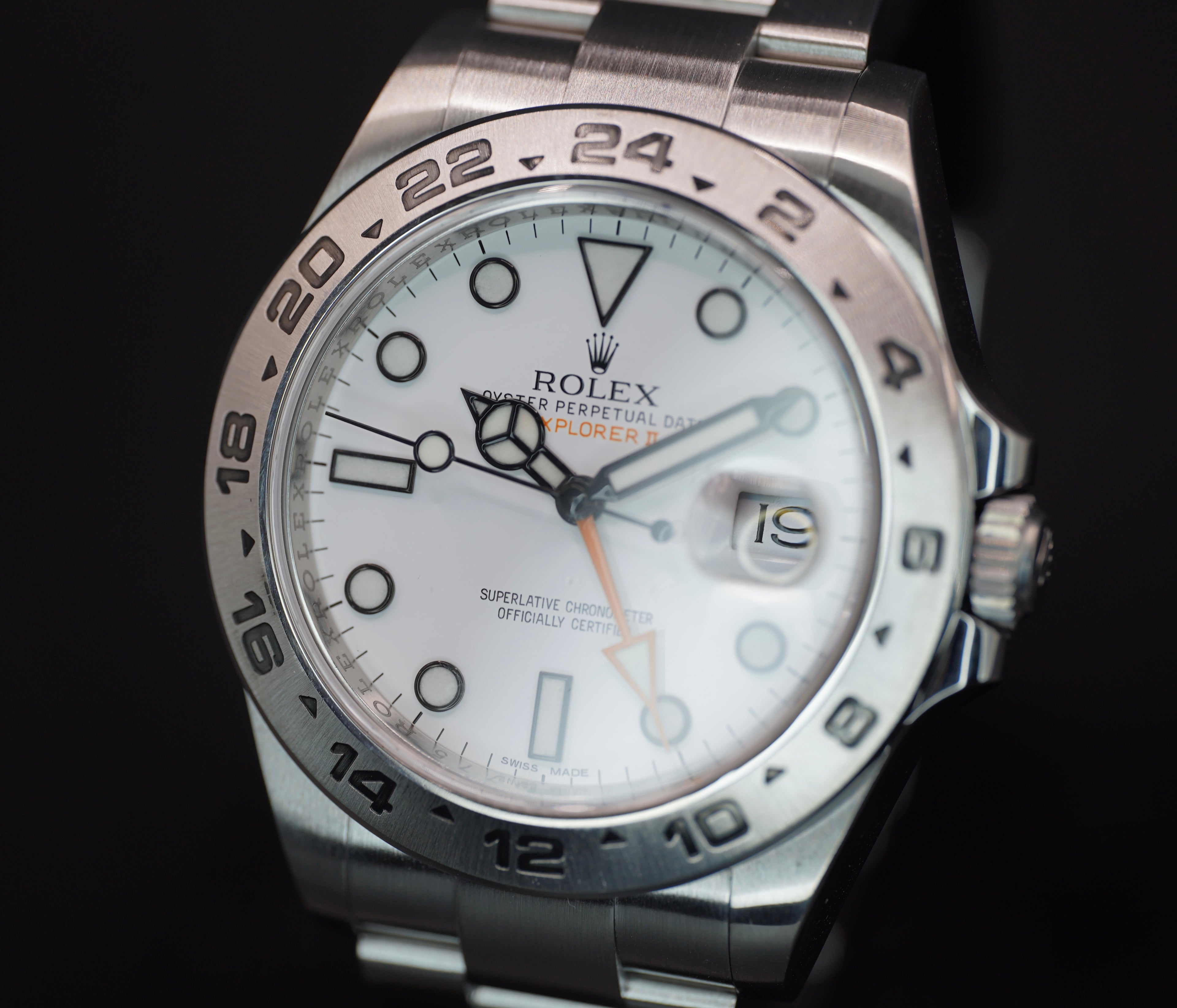 Rolex Explorer II White Dial on Oyster 216570