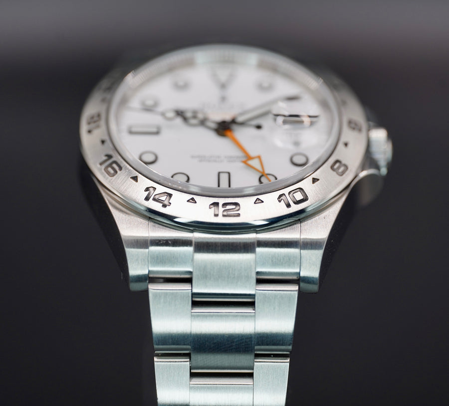 Rolex Explorer II White Dial on Oyster 216570