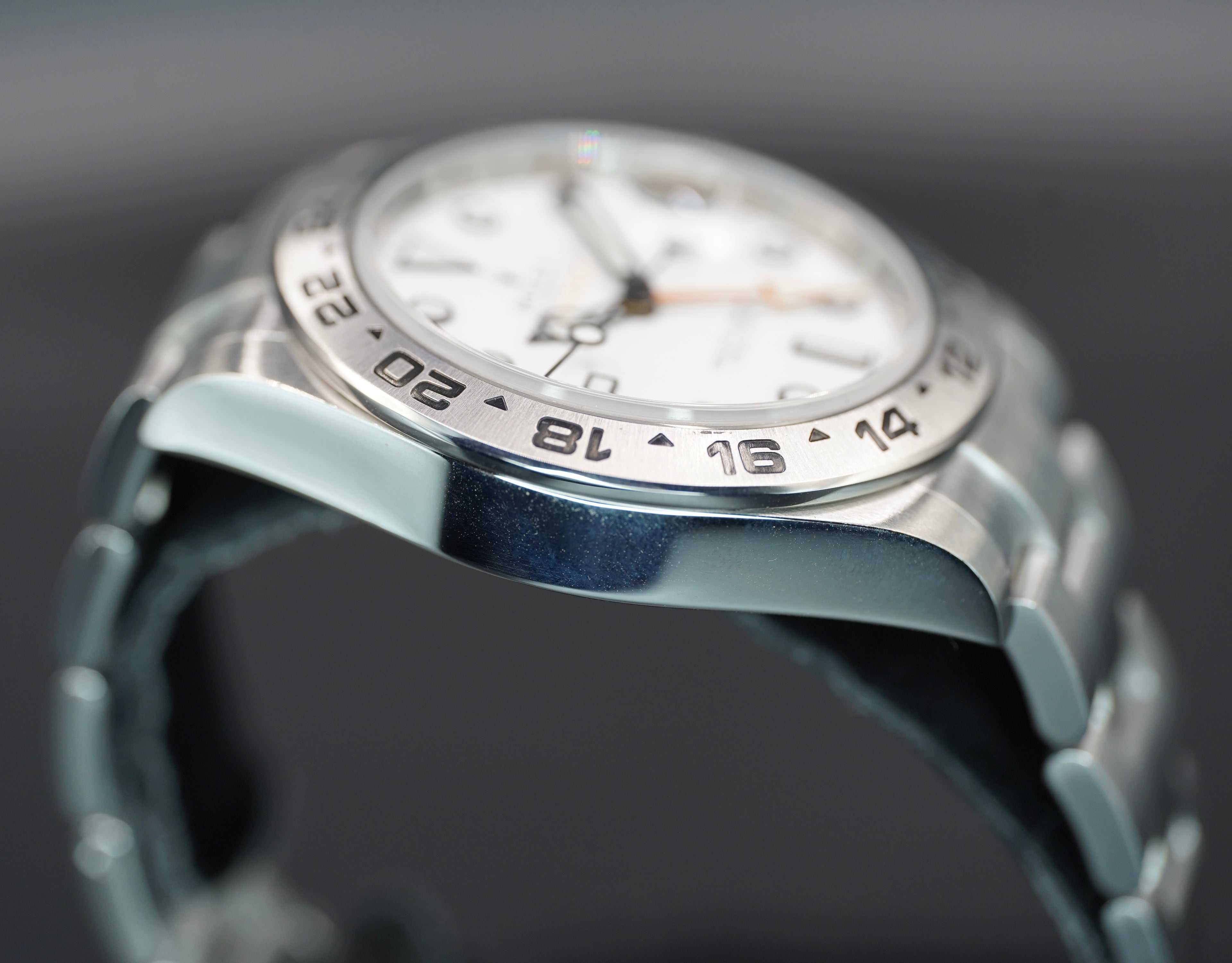 Rolex Explorer II White Dial on Oyster 216570