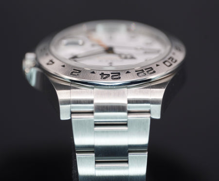 Rolex Explorer II White Dial on Oyster 216570