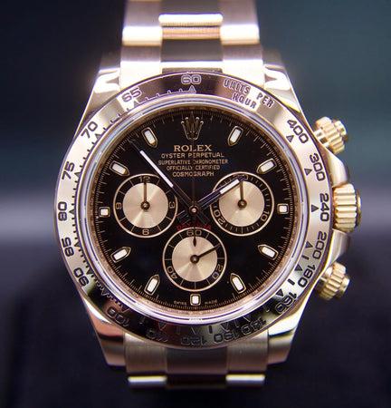 Rolex Daytona Black Index Dial on Oysterlock 116505 Complete 2012