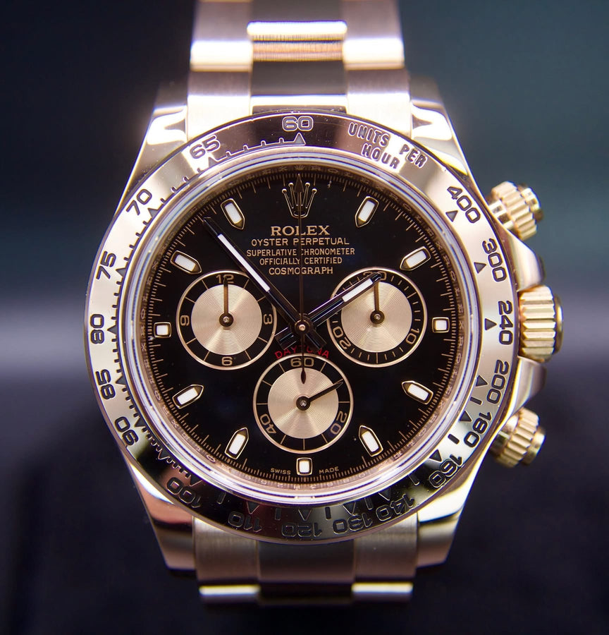 Rolex Daytona Black Index Dial on Oysterlock 116505 Complete 2012