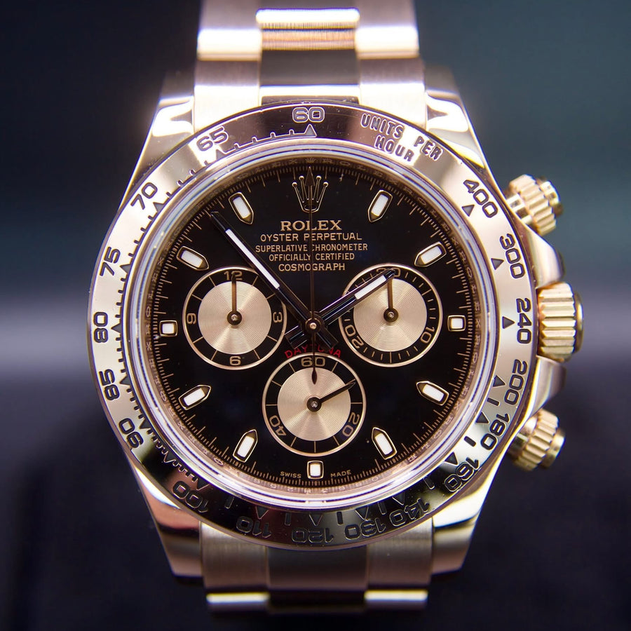 Rolex Daytona 116505 Black Dial Rose Gold