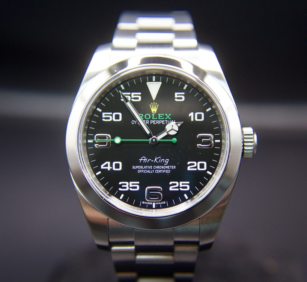 Rolex Air King 116900 Oyster Steel Bracelet 40mm Black Dial