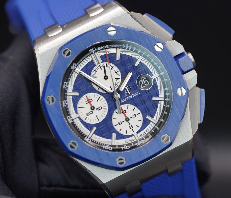 Audemars Piguet Royal Oak Offshore Blue Men's Watch - 26400SO.OO.A335CA.01