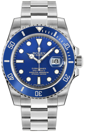 Rolex Submariner 'Smurf' 18kt White Gold Blue Ceramic 116619LB