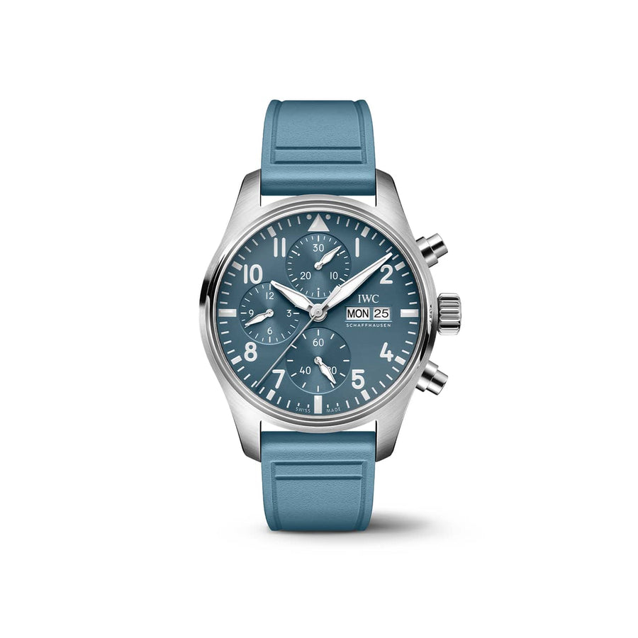 IWC Pilot's Watch Chronograph 41 Blue Dial on Rubber IW388117 2025