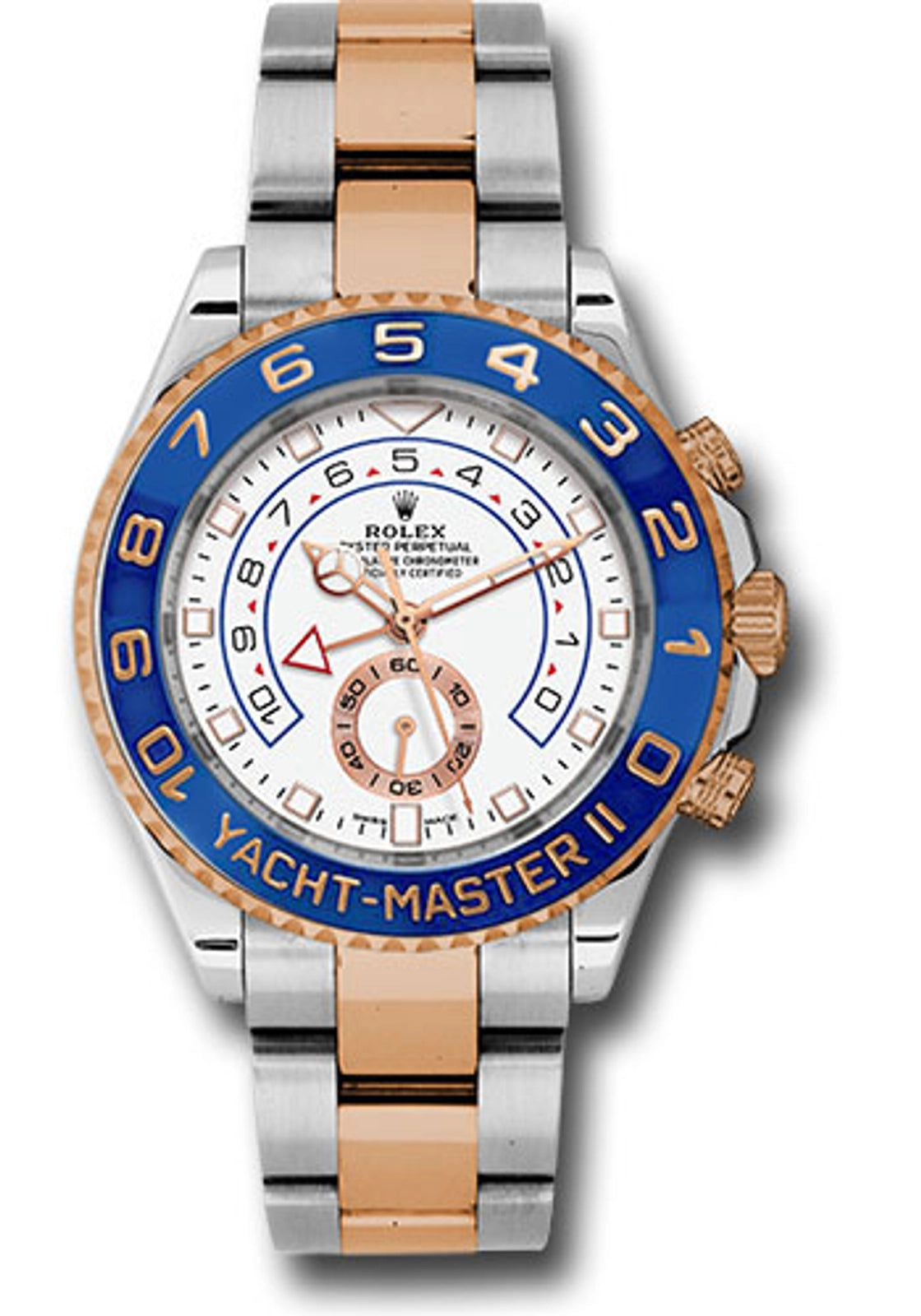 Rolex Yacht-Master II White Dial on Oyster 116681 Complete 2015