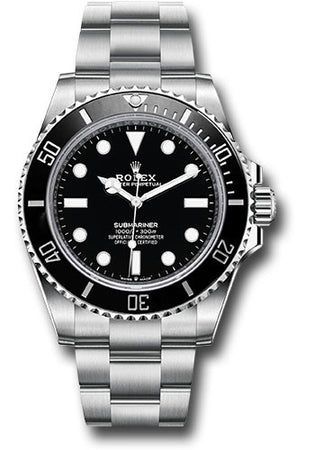 Rolex Submariner No-Date Black Dial on Oyster 124060 Complete 2021