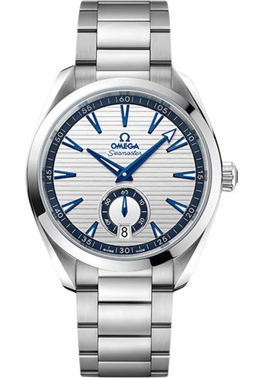 Omega Seamaster Aqua Terra 150M Co-Axial Master Chronometer Small Seconds Silvery-Blue Dial on Bracelet 220.10.41.21.02.004 Complete 2022