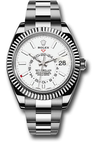 Rolex SkyDweller White Dial on Oyster 326934 Card 2017
