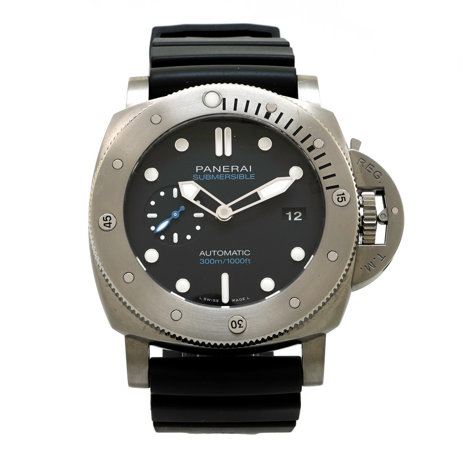 Panerai Submersible Black Dial on Rubber PAM01305 Complete 2018