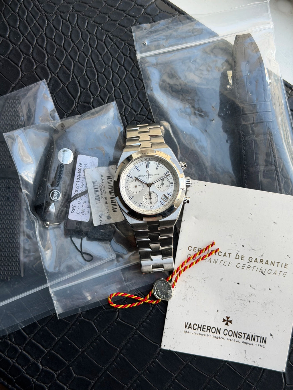 Vacheron Constantin Overseas Silver Dial on Steel 5500V/110A-B075 Card 2018