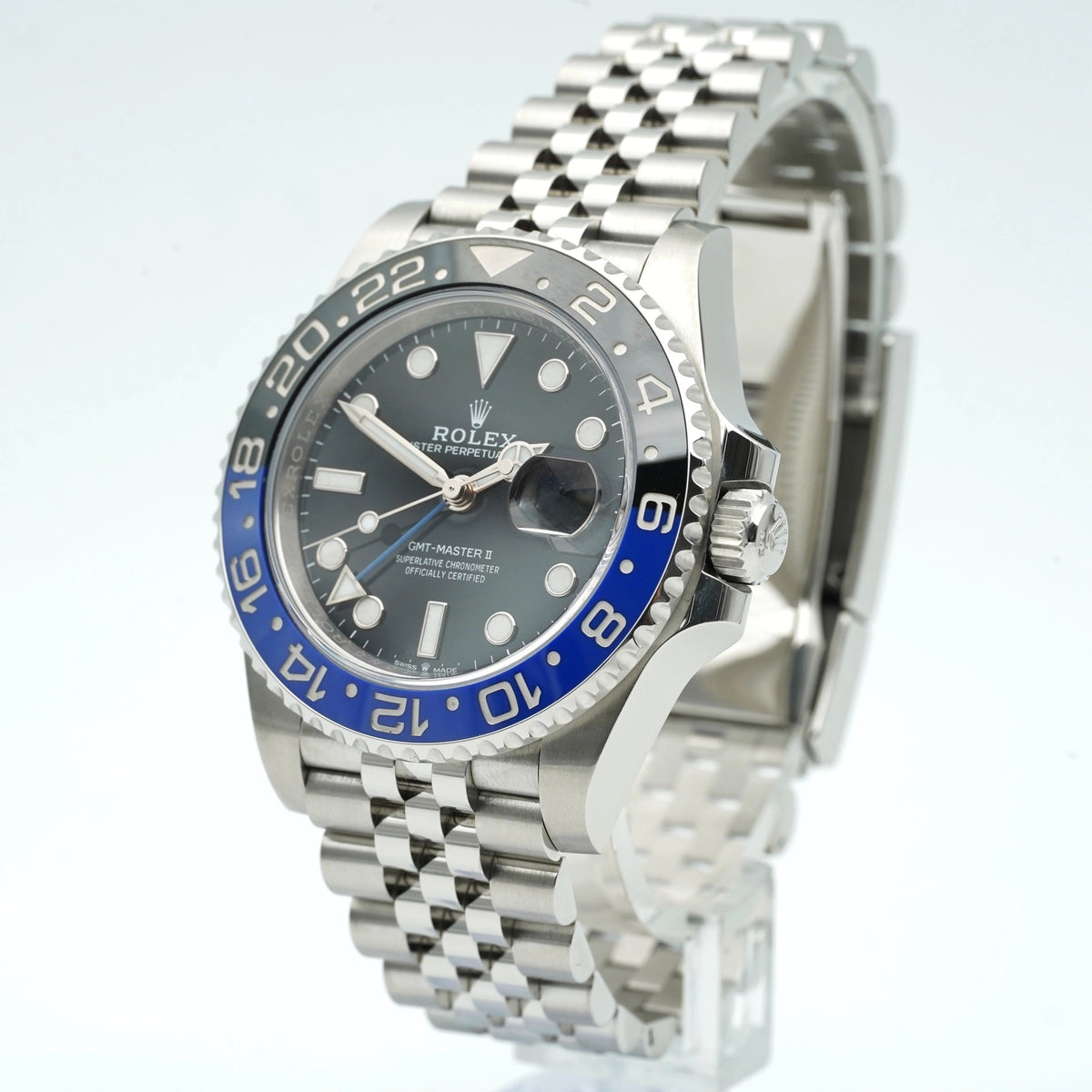 Rolex GMT-Master II Batgirl Black Dial on Jubilee 126710BLNR Complete 2022