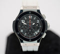 Hublot Big Bang Stainless Steel and Ceramic Black Carbon Dial on Rubber Strap 341.SB.131.RX Complete