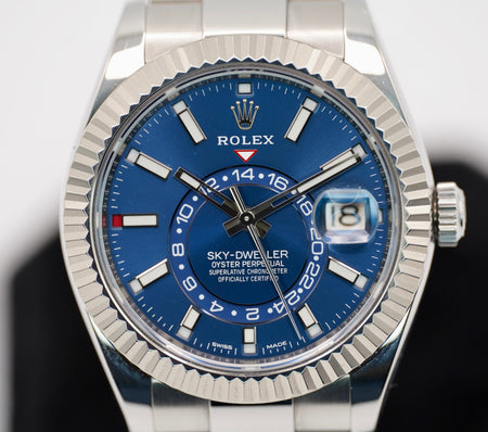 Rolex SkyDweller Blue Dial on Oyster 326934 Complete 2019