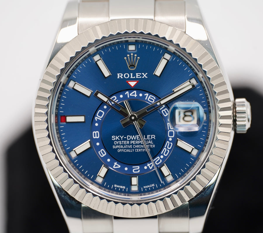 Rolex SkyDweller Blue Dial on Oyster 326934 Complete 2019