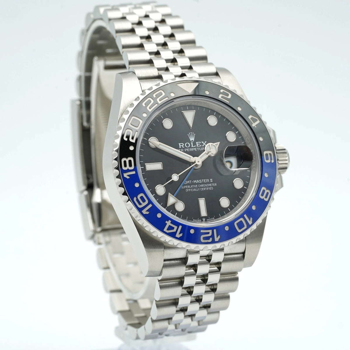 Rolex GMT-Master II Batgirl Black Dial on Jubilee 126710BLNR Complete 2022