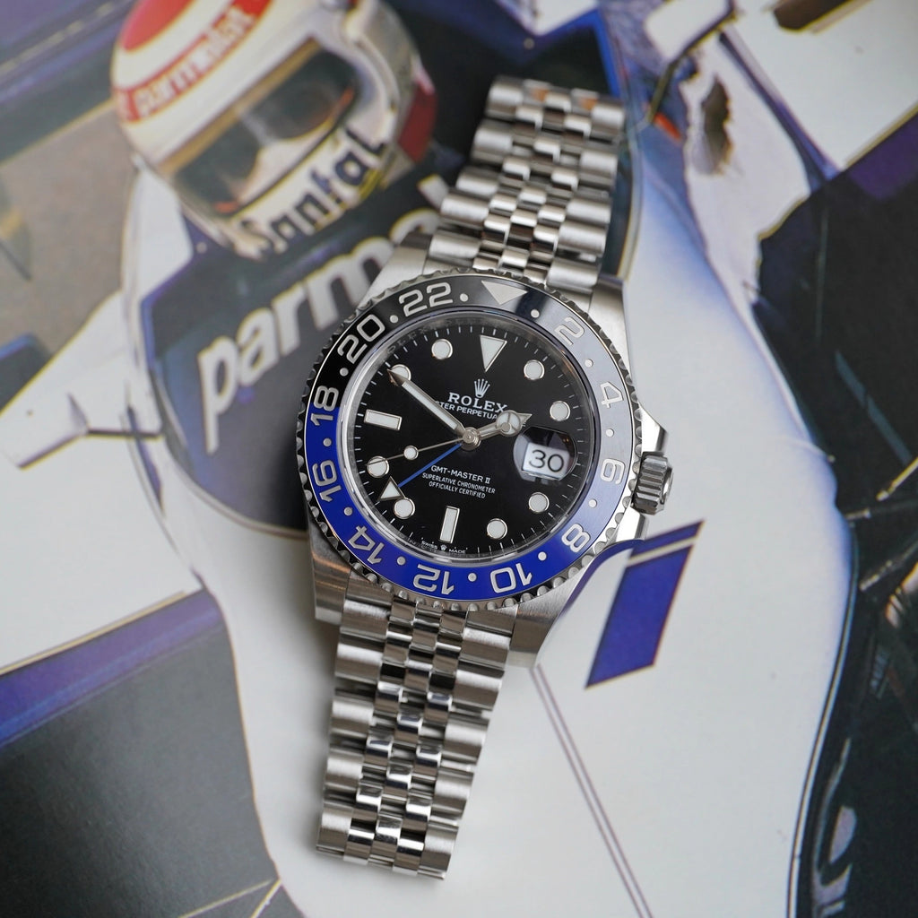 Rolex GMT-Master II Batgirl Black Dial on Jubilee 126710BLNR Complete 2022