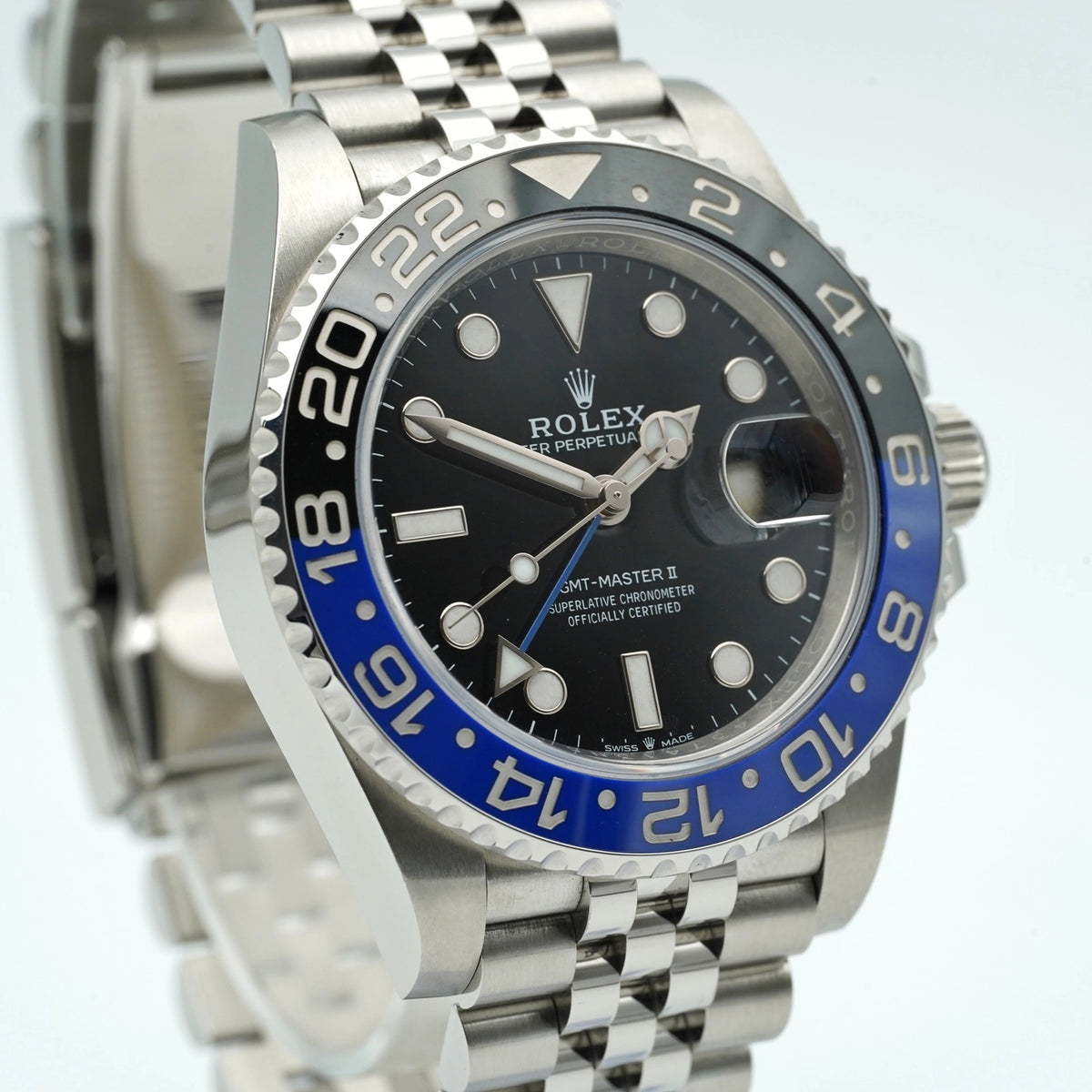 Rolex GMT-Master II Batgirl Black Dial on Jubilee 126710BLNR Complete 2022