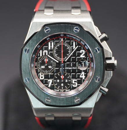 Audemars Piguet Offshore "Vampire" Selfwinding Chronograph Black Dial on Rubber Strap 26470SO.OO.A002CA.01 with Box